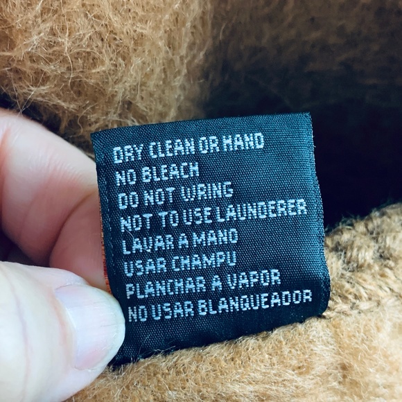 Capchtex Peru Alpaca Cape OS cognac fringe scarf - Picture 6 of 8